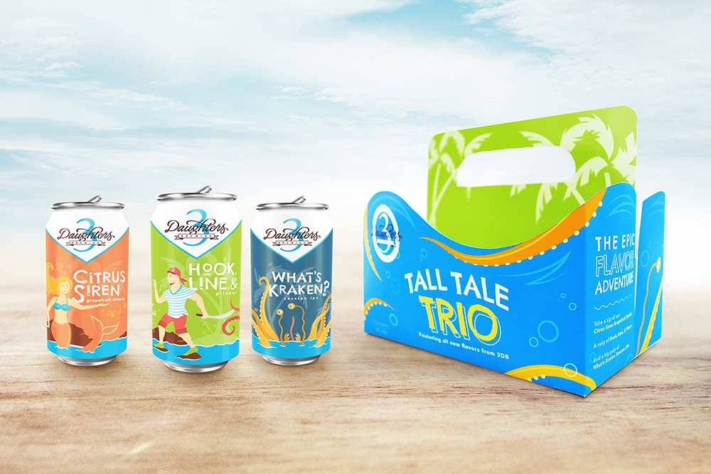 Tall Tale Trio: Beer Can Designs and Custom Box